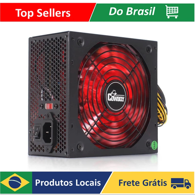 Fonte De Alimentacao Atx Led Pc Gamer Silenciosa Preta 115v/230v Kp-535 600w Luuk Young