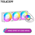 TEUCER-CPU Refrigerador de água, LGA 2011, placa-mãe V3 X99, nível silencioso, Dazzle Color, PC Cooler, 1700, 1200, 115X, AM4, AF-S360