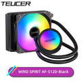 TEUCER-CPU Refrigerador de água, LGA 2011, placa-mãe V3 X99, nível silencioso, Dazzle Color, PC Cooler, 1700, 1200, 115X, AM4, AF-S360