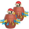 Jogo de barril pirata interativo pop-up brinquedo pirata